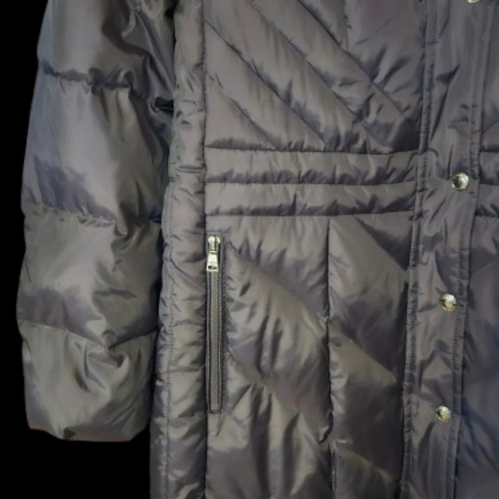 *NWOT London Fog TOWER Faux-Fur Hood Down-Fill Coat - Picture 4 of 5